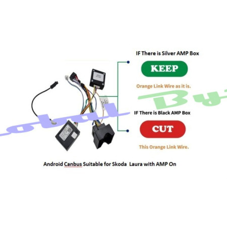 Global Byte Android Canbus Suitable for Skoda  Laura with AMP On | CAN/AD-SK/AMP Global Byte Android Canbus Suitable for Skoda  Laura with AMP On | CAN/AD-SK/AMP